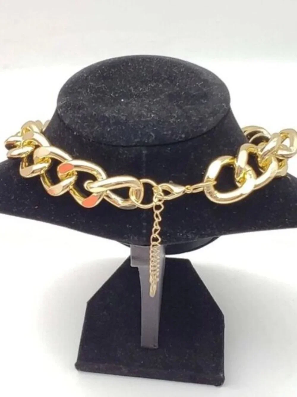 Gold-Plated Necklace with Authentic Louis Vuitton Padlock